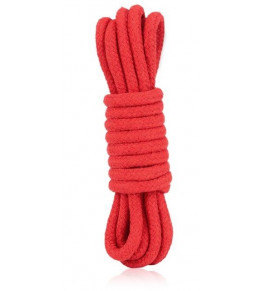 Красная хлопковая веревка для связывания - 3 м.