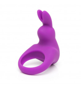Фиолетовое эрекционное виброкольцо Happy Rabbit Rechargeable Rabbit Cock Ring