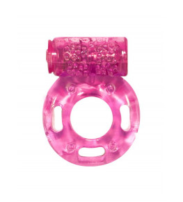 Розовое эрекционное кольцо с вибрацией Rings Axle-pin
