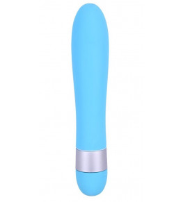 Голубой классический вибратор Precious Passion Vibrator - 17 см.