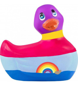 Вибратор-уточка I Rub My Duckie 2.0 Colors с разноцветными полосками