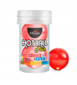 Лубрикант на масляной основе Hot Ball Plus с охлаждающе-разогревающим эффектом (2 шарика по 3 гр.)