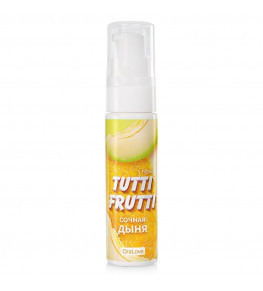 Гель-смазка Tutti-frutti со вкусом сочной дыни - 30 гр.