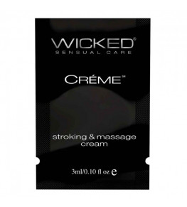 Крем для массажа и мастурбации Wicked Stroking and Massage Creme - 3 мл.