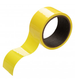 Желтый скотч для связывания Bondage Tape - 18 м.