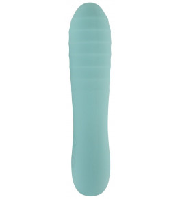 Аквамариновый мини-вибратор Straight Vibrator - 16,4 см.