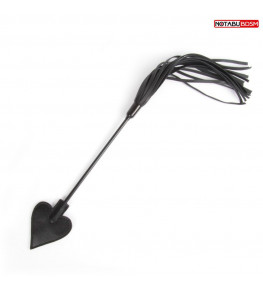 Черный двусторонний стек с наконечником-сердечком - 53 см.