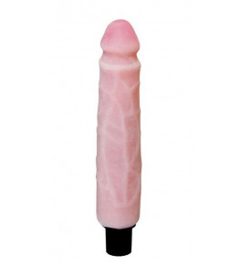 Вибратор Realistic Cock Vibe телесного цвета - 25,5 см.