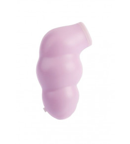 Розовый не перезаряжаемый вакуумный стимулятор Swirl