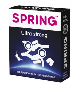 Ультрапрочные презервативы SPRING ULTRA STRONG - 3 шт.