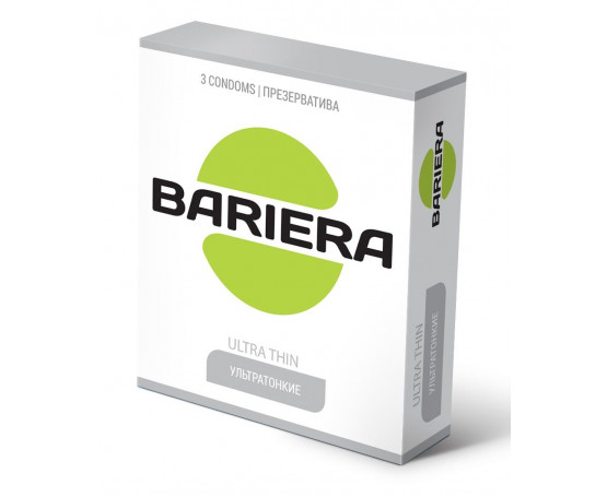 Ультратонкие презервативы Bariera Ultra Thin - 3 шт.