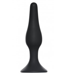 Чёрная анальная пробка Slim Anal Plug XL - 15,5 см.