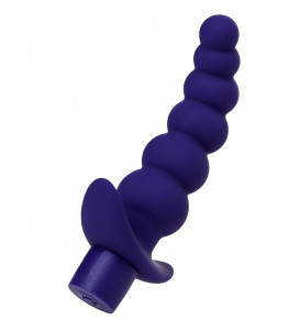 Фиолетовый силиконовый анальный вибратор Dandy - 13,5 см.